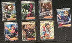 Pokemon Full Art Trainer Lot 7 Cards From Random Sets NM/M. All Cards Shown - Image 1