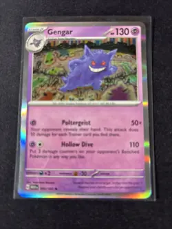 Gengar 094/165 - Reverse Holo Rare Scarlet & Violet 151 Pokemon Card NM - Image 1