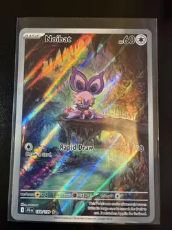 Noibat Illustration Rare Pokemon TCG Card #169/159 Sv09: Journey Together - Image 1