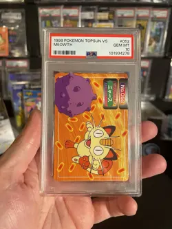 1998 Pokemon Topsun Vs Meowth Koffing Psa 10 Population 4 - Image 1