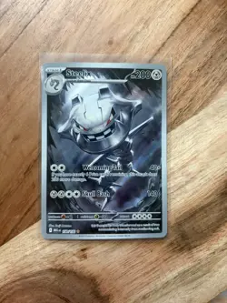 Pokemon Steelix Illustration Rare Full Art 150/132 Me01 Mega Evolution Holo - Image 3