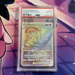 Pokemon Card | PSA 10 Mewtwo VSTAR 079/078 Pokemon Go Rainbow Rare - Image 1