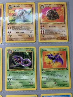 Pokemon TCG 1st Edition Fossil Set Non Holo Rare Binder Page Lot - WOTC VTG 1999 - Image 3