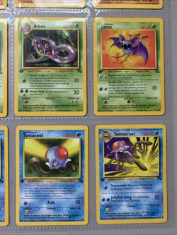 Pokemon TCG 1st Edition Fossil Set Non Holo Rare Binder Page Lot - WOTC VTG 1999 - Image 4