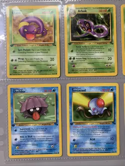 Pokemon TCG 1st Edition Fossil Set Non Holo Rare Binder Page Lot - WOTC VTG 1999 - Image 5