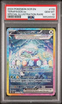 2024 TERAPAGOS ex SPECIAL ILLUSTRATION RARE 170 psa 10 POKEMON SCR EN-STELLAR CR - Image 1