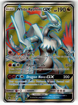 White Kyurem GX - SM141 Holo Promo Sun & Moon Promo Pokemon Holo Near Mint - Image 1