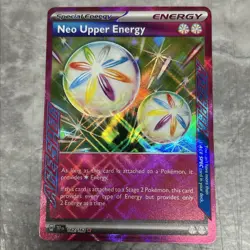 Neo Upper Energy 162/162 Pokemon SV05: Temporal Forces Ace Spec Rare Holo - Image 1