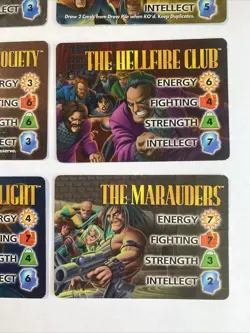 (6) 1995 MARVEL OVERPOWER COLLECTABLE CARD GAME "CHARACTER CARDS" No Doubles - Image 4