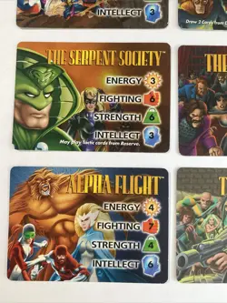 (6) 1995 MARVEL OVERPOWER COLLECTABLE CARD GAME "CHARACTER CARDS" No Doubles - Image 5