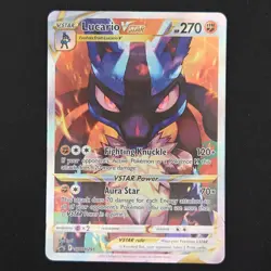 Pokemon TCG Card Lucario VSTAR SWSH291 Crown Zenith ETB Promo - LP+ - Image 1