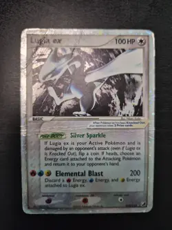 Nintendo 2005 Pokemon TCG EX Unseen Forces Lugia ex 105/115 Holo Rare - Image 1