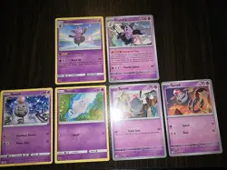 6 Spoink & Grumpig Pokemon Cards NM - Image 1