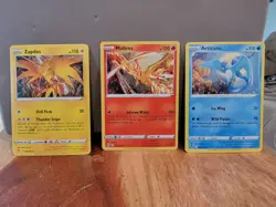 Zapdos 048/185 Articuno 036/195 Moltres 021/172 Cosmos Holo Set Pokemon TCG - Image 1
