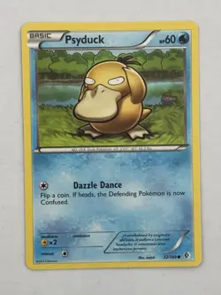 2012 POKEMON PSYDUCK 32/149 BLACK & WHITE BOUNDARIES CROSSED REGULAR NM - Image 1