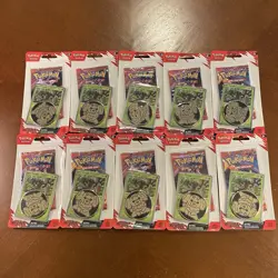 Lot of 10 Destined Rivals Single Pack Blister (Zarude) Sealed Pokemon - Image 1