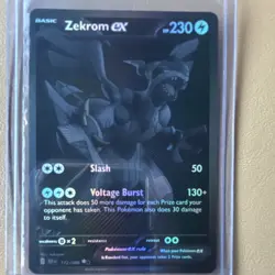 Zekrom ex 172/086 SV Black Bolt Secret Rare Holo English Pokemon TCG - Image 1
