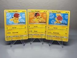 Ash's Pikachu Lot- SM110, SM113, SM114 - (3 Pokemon cards) - Image 1