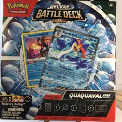 Pokemon TCG Deluxe Battle Deck Quaquaval EX W/ Radiant Greninja NEW/SEALED - Image 1