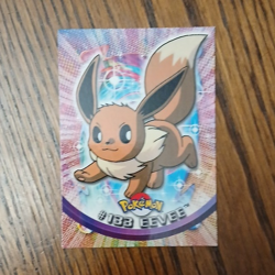 Topps Pokemon Topps Series 1 Eevee 133 Holo Pokemon TCG Trading Card ENG - Image 1