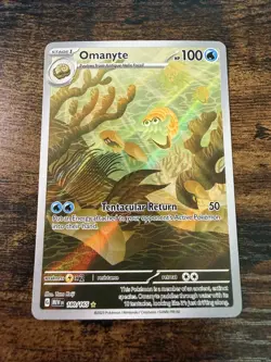 Pokemon Omanyte Illustration Rare SV: Scarlet & Violet 151 180/165 - Image 1