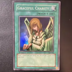 Graceful Charity SDP-040 Yu-Gi-Oh! TCG Pegasus Super Rare Foil 1st - Image 1