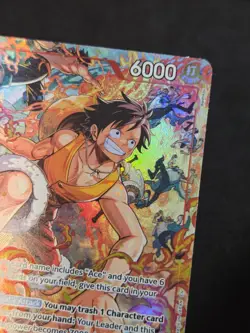 One Piece The Time of Battle Monkey D Luffy OP16-015 Alternate Alt Art NM - Image 4
