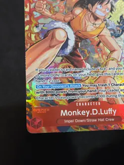 One Piece The Time of Battle Monkey D Luffy OP16-015 Alternate Alt Art NM - Image 5