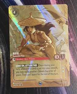 Raya - Kumandran Rider (Enchanted) 214/204 Azurite Sea Holo Disney Lorcana - Image 1