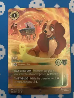 Lady Decisive Dog ENCHANTED Disney Lorcana TCG - 205/204 EN8 - Image 1