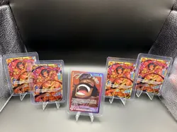 One Piece Card Game – Gol D. Roger Leader & Character Card Lot (5 Cards) - Image 1