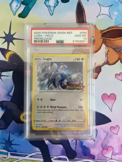 PSA 10 Lugia Prerelease SWSH069 Vivid Voltage Promo Pokemon Card - Image 1