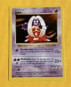 Jynx 31/102 Shadowless 1999 Pokemon Card Lightly Played LP Base Set - Image 1