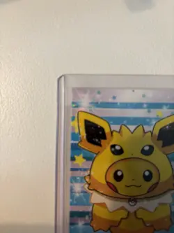 Pikachu Jolteon Poncho - Card Database Attacks 2 - Cracked Ice Holo - Pokemon NM - Image 3