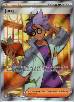 Jacq 236/198 Full Art Trainer - Scarlet & Violet Base - Pokemon Card - NM - Image 1