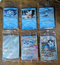 Pokemon TCG - Sealed Snowflake Stamped cards - Lot of 6 - Sealed - Image 1