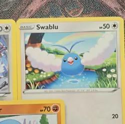 Pokemon cards with rainbows Vivid Voltage Card Lot 3x Aipom Swablu Wooper - Image 3