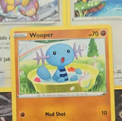 Pokemon cards with rainbows Vivid Voltage Card Lot 3x Aipom Swablu Wooper - Image 4