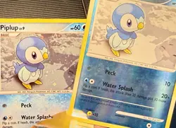 2 Piplup Diamond & Pearl 93/130 Cards - Reverse Holo & Holo Cards - MP - Image 3