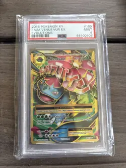 M Venusaur EX Full Art Holo Card 100/108 X&Y Evolutions PSA 9 - Image 1