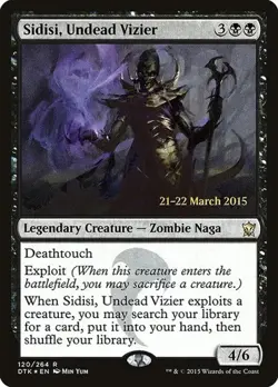 Sidisi, Undead Vizier - Foil Prerelease Promo Dragons of Tarkir LP MTG - Image 1