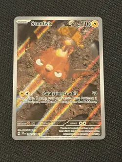 Pokemon TCG Surging Sparks 202/191 Stunfisk Illustration Rare - NM - Image 1