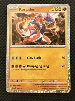 Koraidon 008/015 - Pokemon TCG McDonald's Promos 2024 Confetti HOLO Rare - Image 1