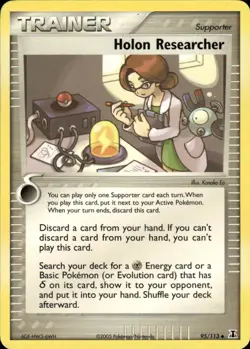Holon Researcher Uncommon Delta Species 95/113 Supporter Pokemon Card - Image 1