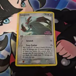 Pokemon TCG Zangoose 34/110 Holon Phantoms 2006 Reverse Holo Rare - DMG - Image 1