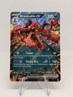 Krookodile ex 55/86 Double Rare Pokemon Chaos Rising ME04 NM - Image 1