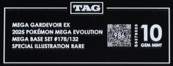 2025 Pokemon Mega Evolution 178/132 Mega Gardevoir EX SIR TAG 10 (986) - Image 3