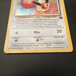Eevee #11 Promo Black Star Vintage Pokemon Card WOTC Lo - Image 3