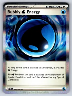 Bubbly W Energy 084/086 Holo Rare ME04: Chaos Rising Pokemon TCG NM - Image 1