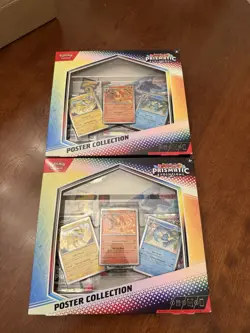 (2) Pokemon TCG SV8.5 Prismatic Evolutions Poster Collection Box Factory Sealed - Image 1